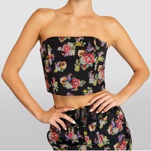 Alice and Oliva floral ceresi bandeau top